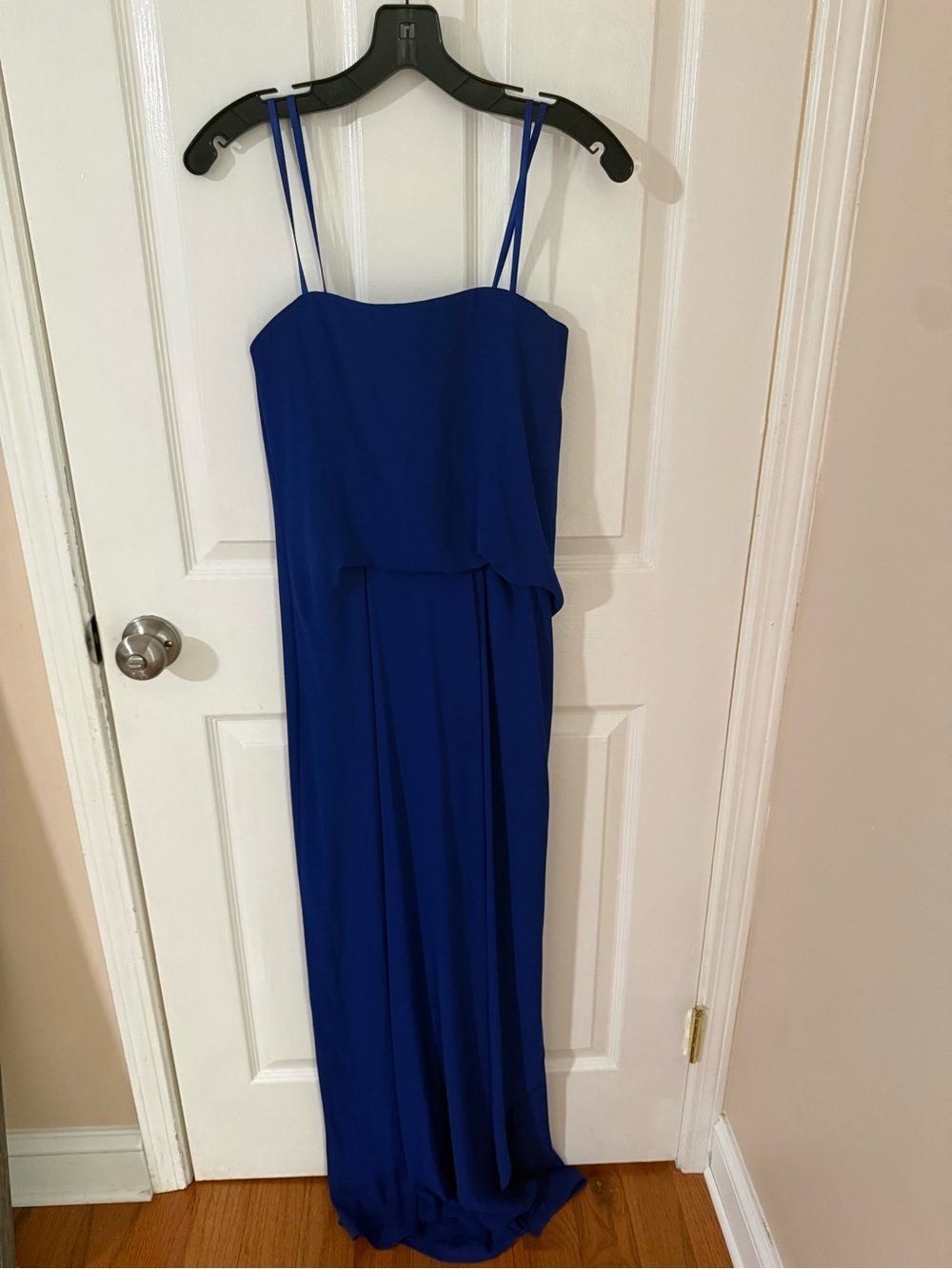 BCBGMaxAzria Cobalt Blue Double-Spaghetti Strap Maxi Dress